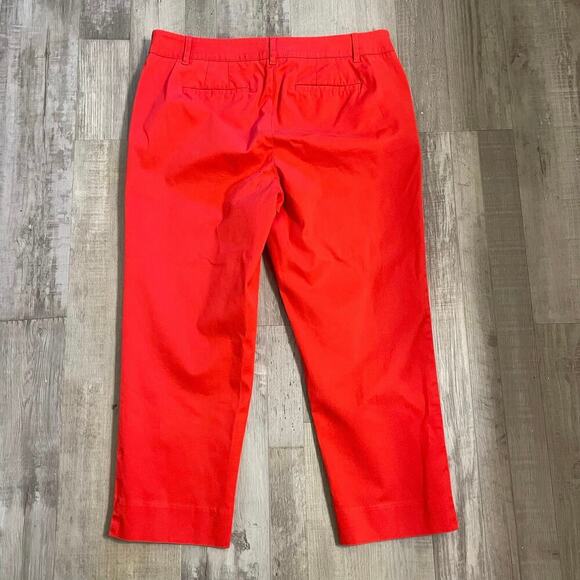 Talbots size 8P perfect cropped. Red/orange color - Picture 10 of 12